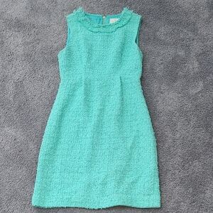 Kate Spade Textured Sleeveless Dress in Aqua
